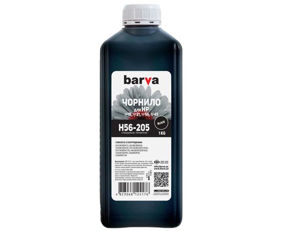 Купить Чернила HP 56 специальные 1 кг, пигментные, черные Barva (H56-205) по лучшей цене