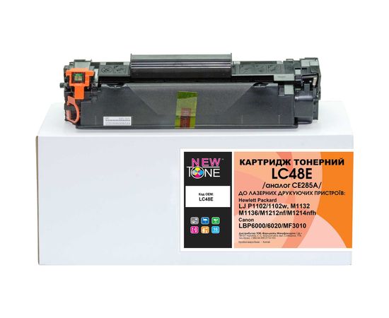 Купить Картридж тонерный NewTone для HP LJ P1102/M1132/M1212 Canon 725 аналог CE285A Black (LC48E) по лучшей цене