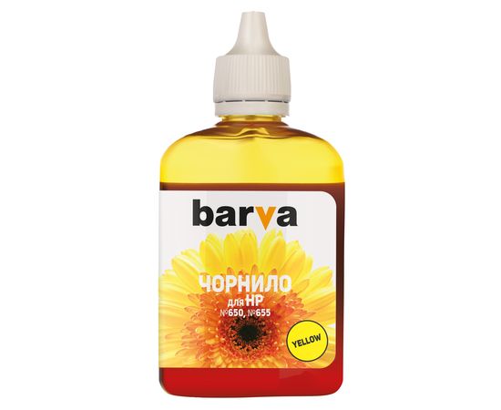 Купить Чернила HP 655 специальные 90 г, водорастворимые, желтые Barva (H655-399) по лучшей цене