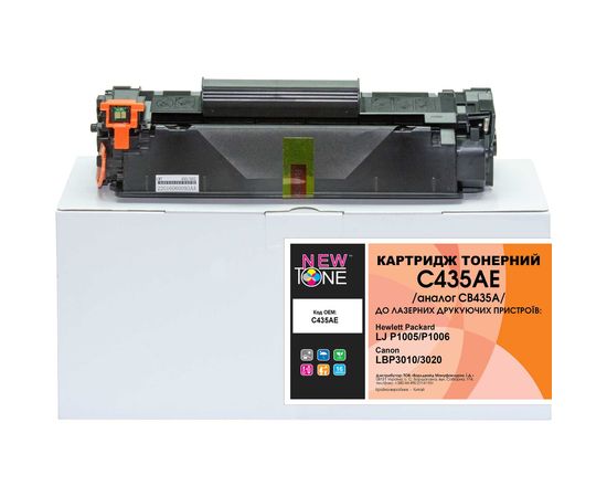 Купить Картридж тонерный NewTone для HP LJ P1005/P1006, Canon 712 аналог CB435A Black (C435AE) по лучшей цене