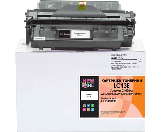 Купить Картридж тонерный NewTone для HP LJ 2100/2200 аналог C4096A Black (LC13E) по лучшей цене