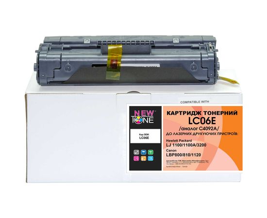 Купить Картридж тонерный NewTone для HP LJ 1100, Canon LBP-800/810 аналог C4092A Black (LC06E) по лучшей цене