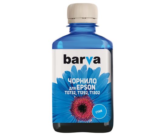 Купить Чернила Epson T1302 специальные 180 г, пигментные, голубые Barva (E130-536) по лучшей цене