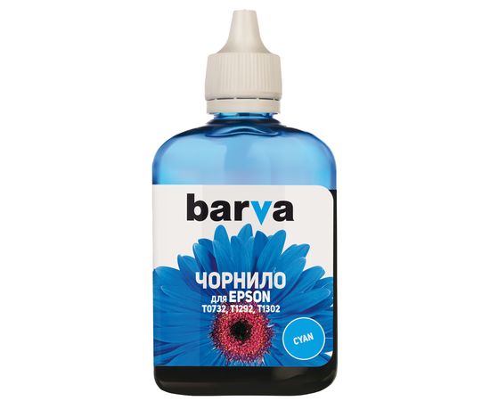 Купить Чернила Epson T1302 специальные 90 г, пигментные, голубые Barva (E130-528) по лучшей цене