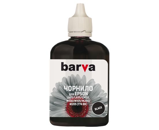 Купить Чернила Epson 774 BK специальные 90 г, пигментные, черные Barva (M100-406) по лучшей цене