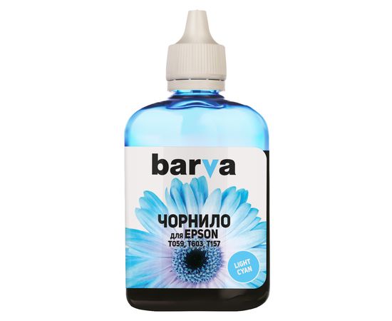 Купить Чернила Epson T0595 специальные 90 г, водорастворимые, светло-голубые Barva (E059-451) по лучшей цене