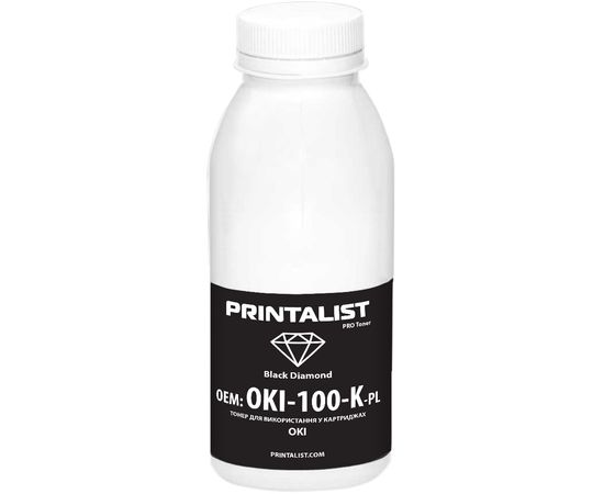 Купить Тонер PRINTALIST для OKI универсальный бутль 100г Black (OKI-100-K-PL) по лучшей цене