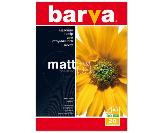 Купить Бумага матовая 90 г/м2, A3, 20 л Original Barva (IP-A090-002) по лучшей цене