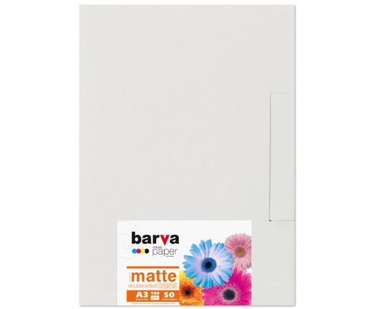 Купить Фотобумага матовая двусторонняя 190 г/м2, A3, 50 л Original Barva (IP-B190-124) по лучшей цене