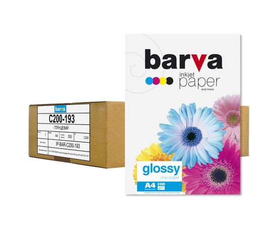 Купить Фотобумага глянцевая 200 г/м2, А4, 500 л, bulk Original Barva (IP-C200-193) по лучшей цене