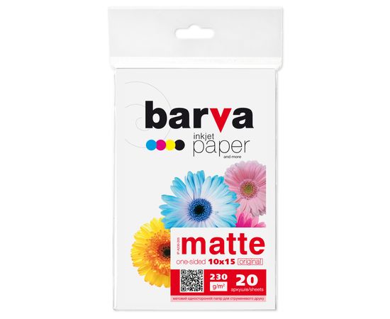 Купить Фотобумага матовая 230 г/м2, 10x15, 20 л Original Barva (IP-A230-205) по лучшей цене