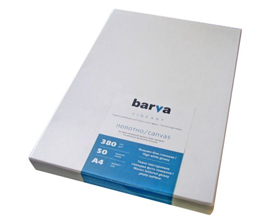 Купить Холст глянцевый 380 г/м2, А4, 50 л, ярко-белый Fine Art Barva (IC-XR20-104) по лучшей цене