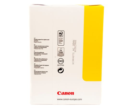Купить Бумага офисная Canon Yellow Label А4, 80 г/м, 500 л, Класс С Mondi (6821B001/5897A022) по лучшей цене