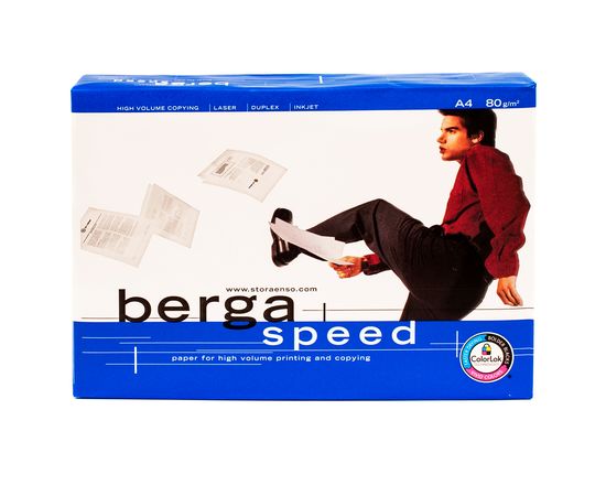 Купить Бумага офисная Berga Speed A4, 80 г/м, 500 л, Класс C Storaenso по лучшей цене