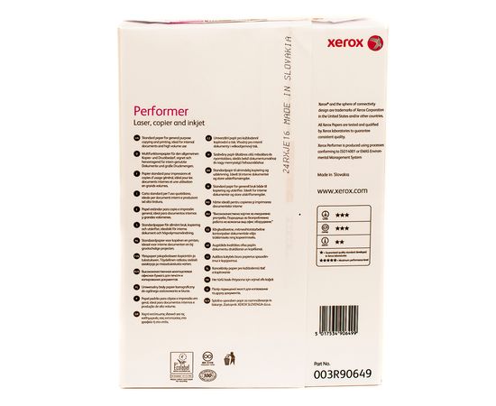 Купить Бумага офисная Performer А4, 80г/м, 500 л, Класс С Xerox (003R90649) по лучшей цене